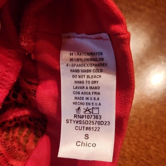 Lulus Lace Back Bodycon Cut Out Halter Neck Crop Top, Small,  Red - Picture 7 of 8